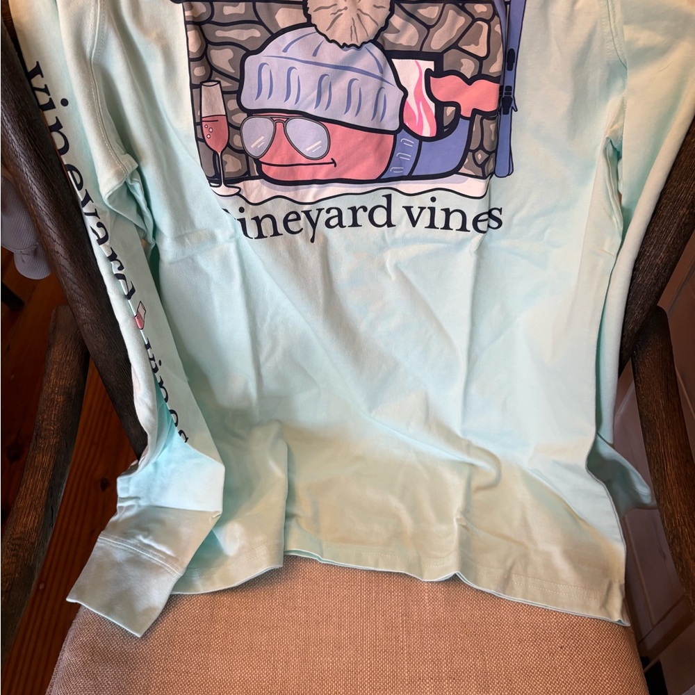 Vineyard Vines Blue Long Sleeve Polo Tee